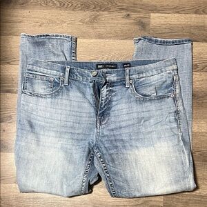 BKE Men's Jake Straight Fit Light Blue Jeans 38/30